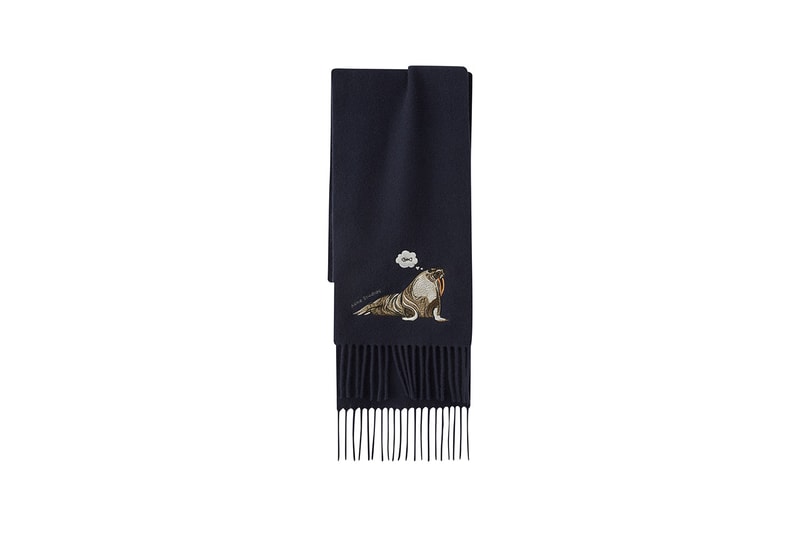 acne studios animal embroidery unisex collection fall winter sweatshirts hoodies scarves 