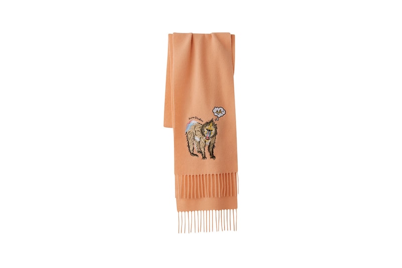 acne studios animal embroidery unisex collection fall winter sweatshirts hoodies scarves 