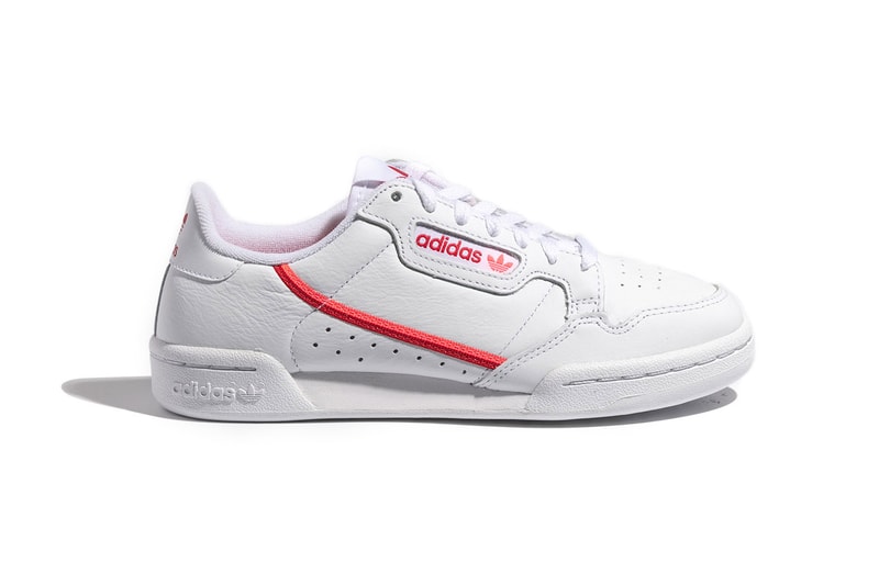 adidas originals continental 80 womens sneakers flared red orange vintage tennis 