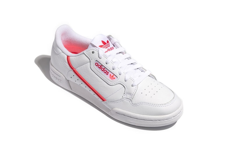 adidas originals continental 80 womens sneakers flared red orange vintage tennis 