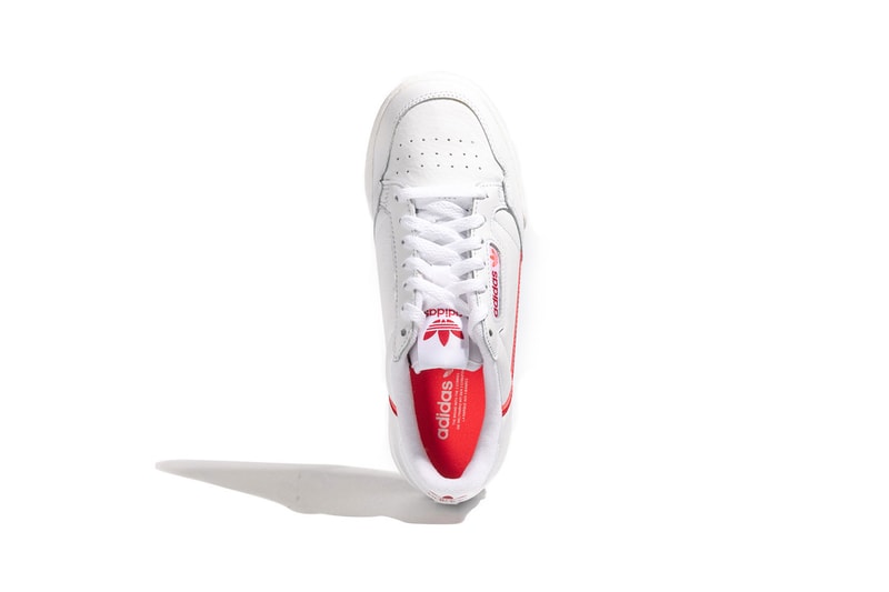 adidas originals continental 80 womens sneakers flared red orange vintage tennis 