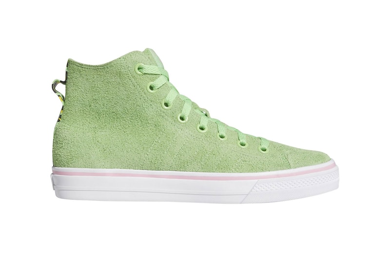 adidas skateboarding na-kel smith nizza collaboration sneakers green suede 