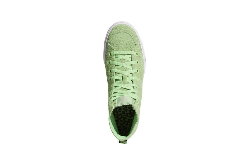adidas skateboarding na-kel smith nizza collaboration sneakers green suede 