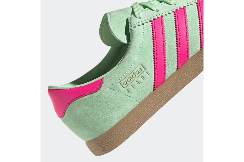 adidas terrace stadt trainers sneakers neon green hot pink shoes footwear sneakerhead