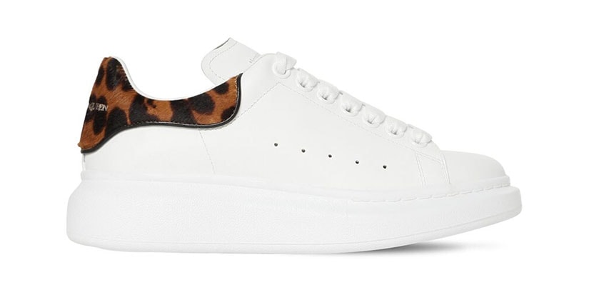 Alexander McQueen Print Sneakers Alexander McQueen Oversized Sneakers White & Green Croc  main image 3