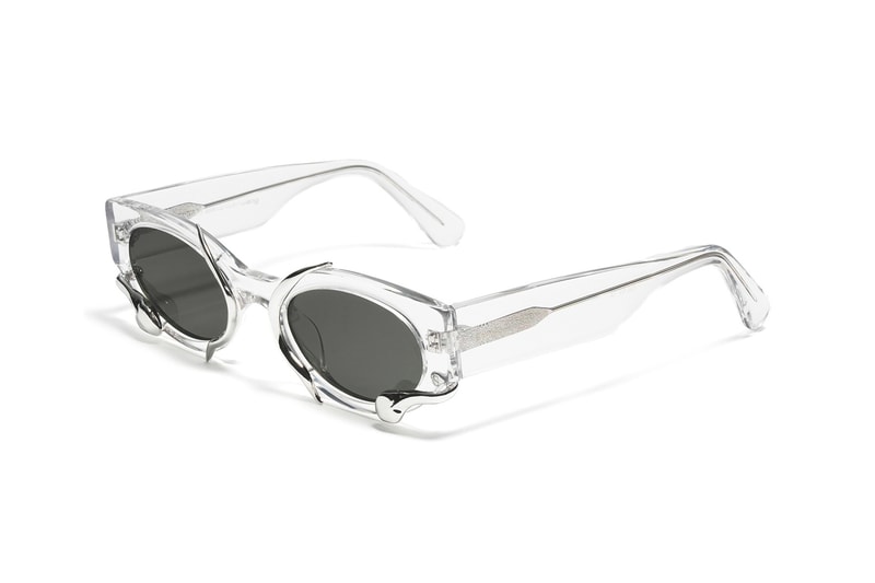 alexander wang gentle monster eyewear sunglasses collaboration snake cat eye clear transparent