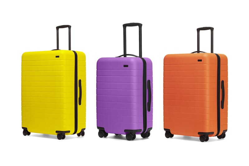 Pack Your Travels in FLOUR SHOP x Away's Rainbow-Hued Suitcases
