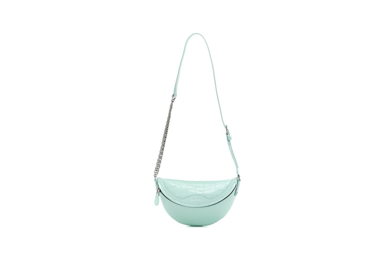 balenciaga souvenirs xxs leather belt bag designer tiffany blue black fashion
