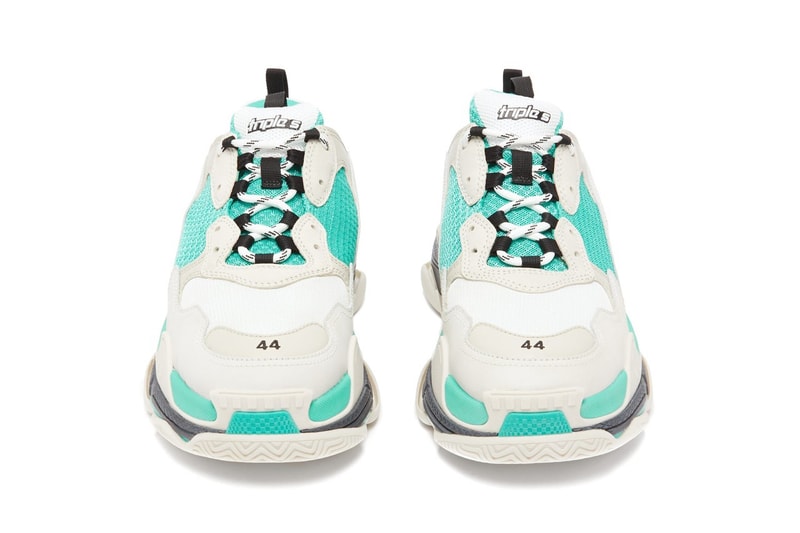 balenciaga triple-s womens sneakers turquoise price where to buy