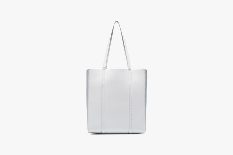 balenciaga white extra small everyday lipstick tote bag designer fashion leather