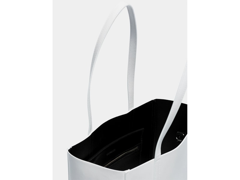 balenciaga white extra small everyday lipstick tote bag designer fashion leather