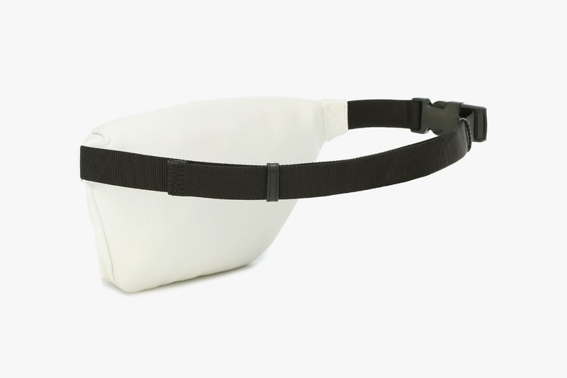 balenciaga logo belt bag white leather fanny pack designer purses