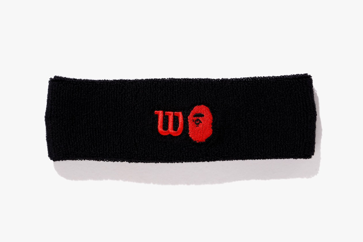 bape wilson tennis us open collaboration racket balls t-shirts caps visors headbands 