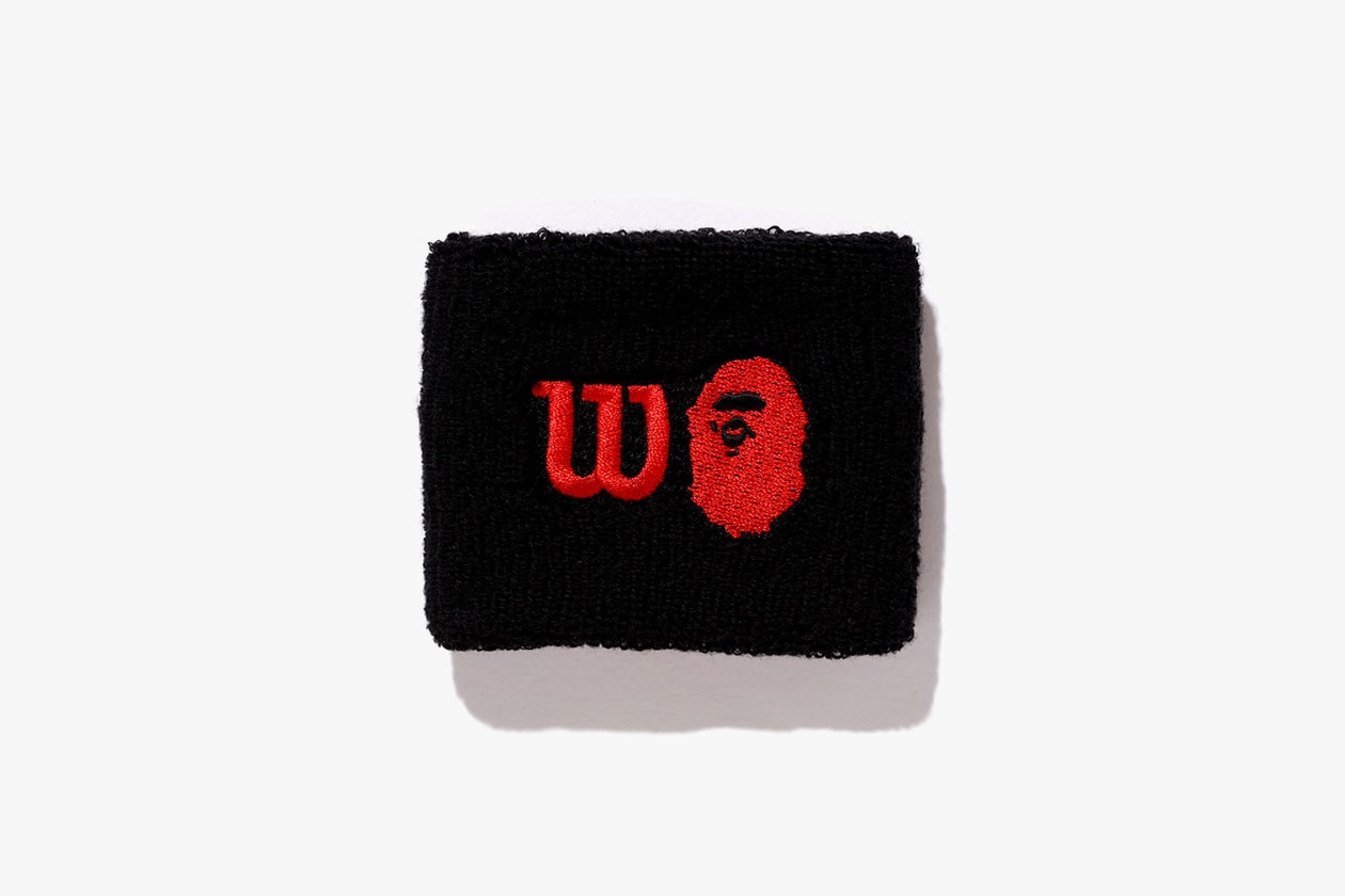 bape wilson tennis us open collaboration racket balls t-shirts caps visors headbands 