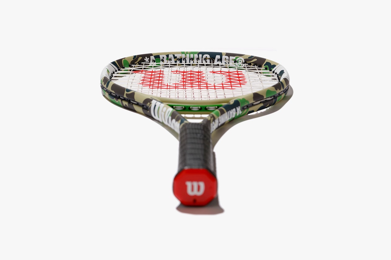 bape wilson tennis us open collaboration racket balls t-shirts caps visors headbands 