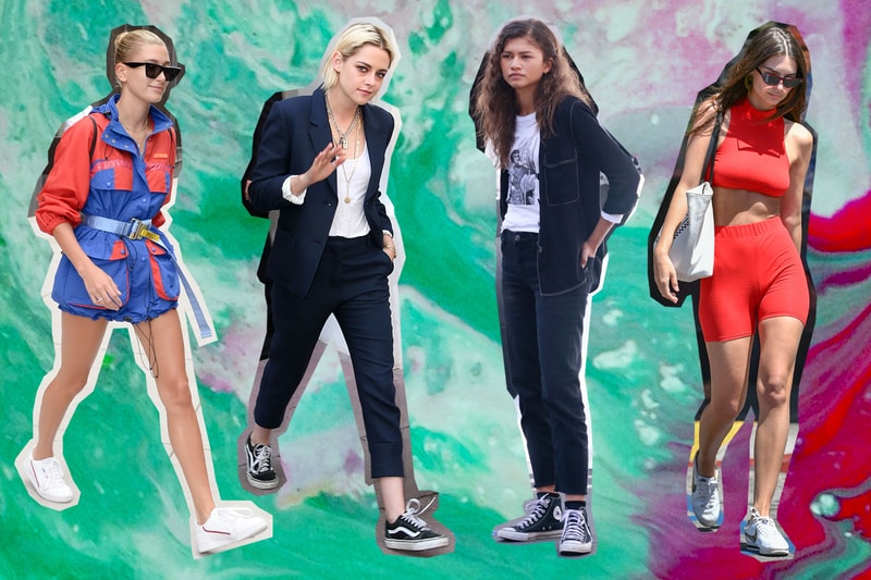 best affordable classic womens sneakers nike adidas converse hailey bieber zendaya emily ratajkowski kristen stewart
