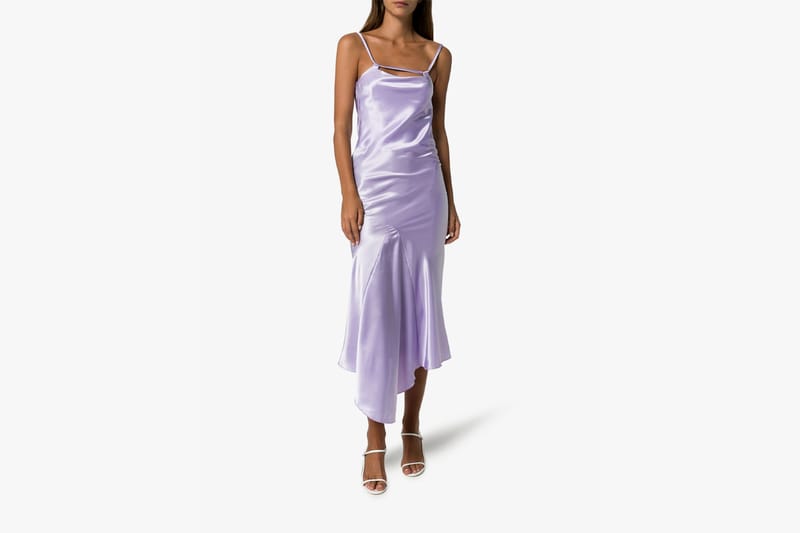 light purple slip dress