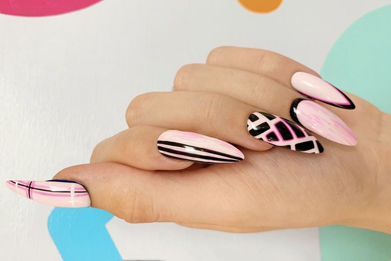 NAF! Salon Fifa World Cup Nails Argentina Design Pink Black