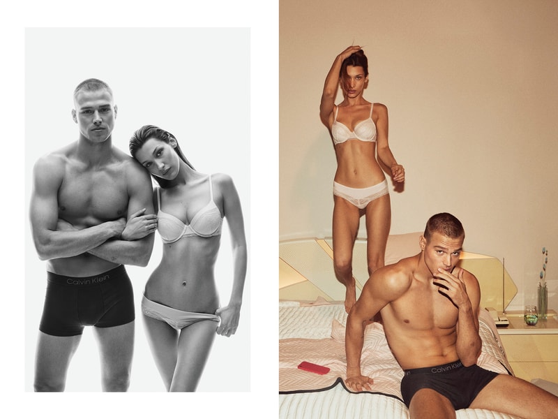 calvin klein irl bella hadid underwear