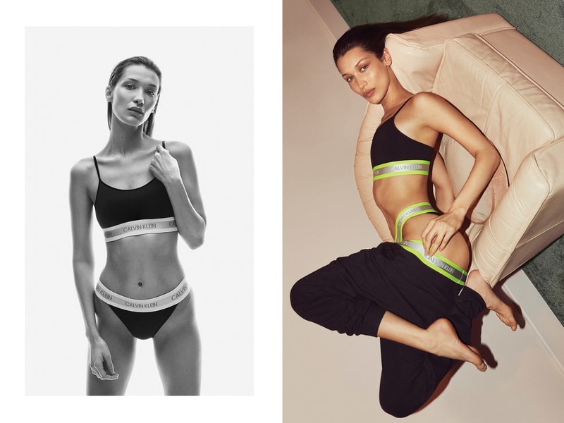 calvin klain irl undewear bella hadid