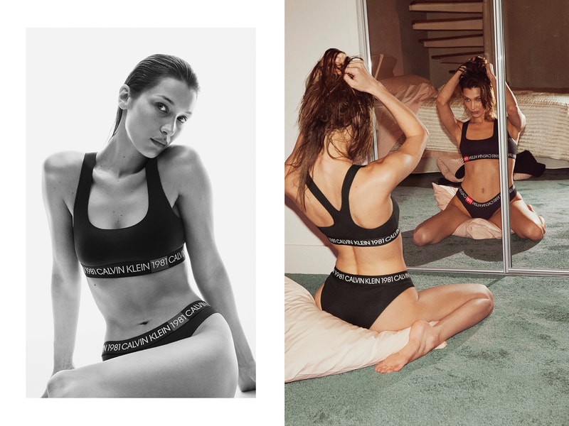 calvin klain irl undewear bella hadid