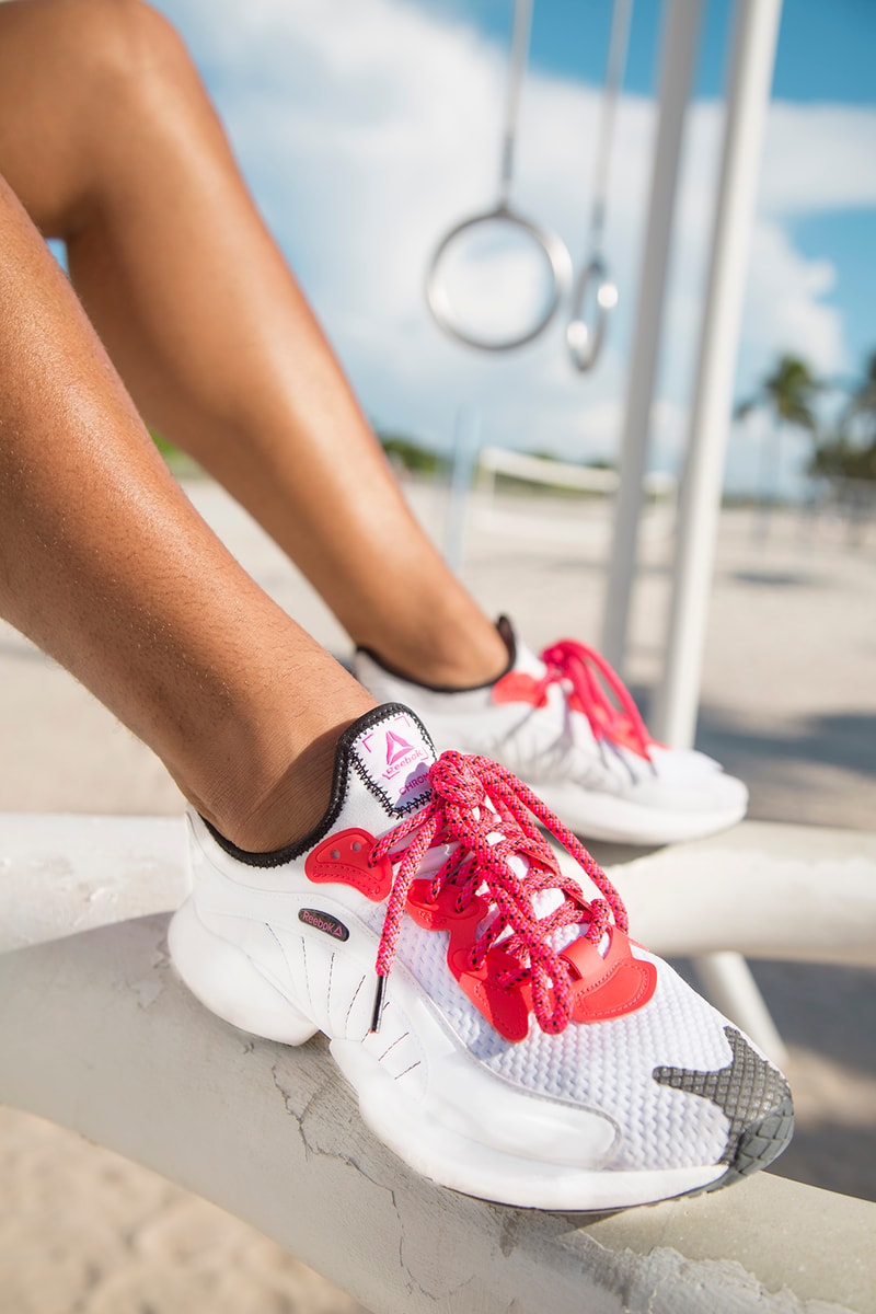 chromat reebok sole fury sneaker collaboration bright neon