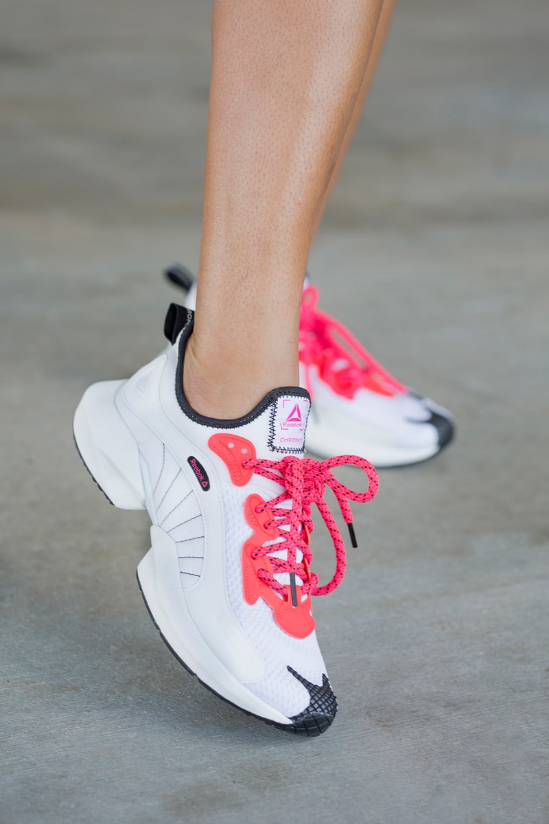 chromat reebok sole fury sneaker collaboration bright neon