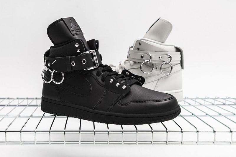 comme des garcons air jordan 1 collaboration price where to buy surprise release drop black white