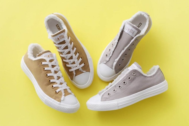 Converse Chuck Taylor All Star Slip Fleece Gray Camel White