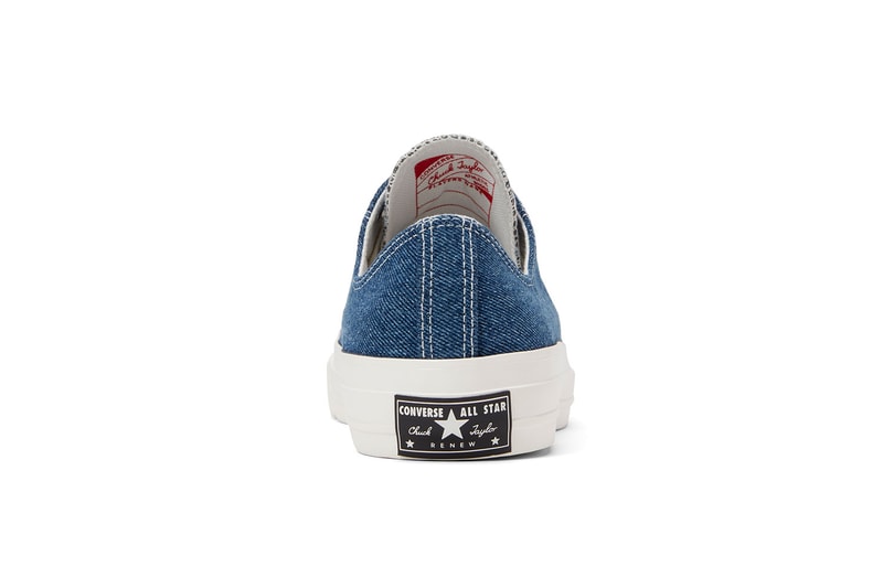 converse renew denim chuck 70s high ox low jeans upcycling sustainability eco-friendly 