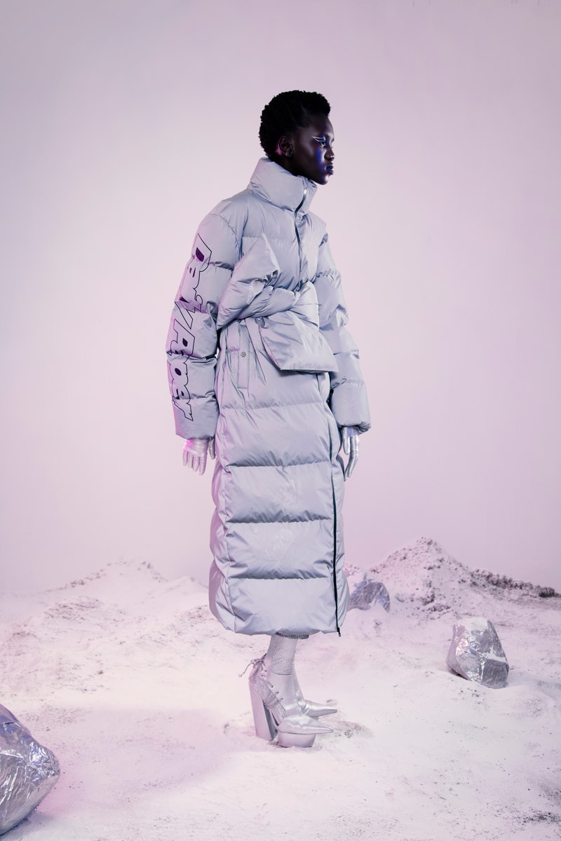 Daily Paper Fall Winter 2019 Lookbook Puffer Coat Silver