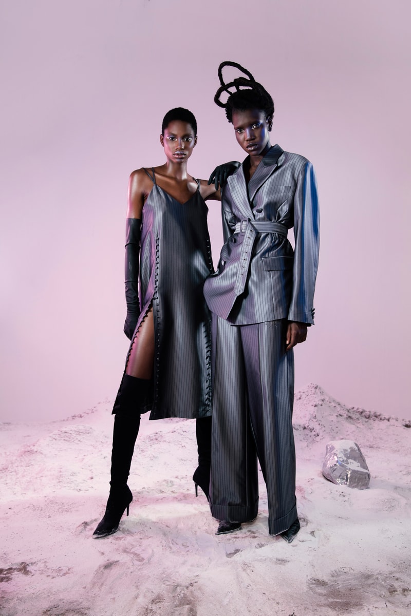 Daily Paper Fall Winter 2019 Lookbook Dress Blazer Black