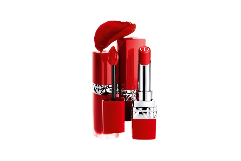 dior rouge ultra care liquid lipsticks red matte skincare ingredients release makeup beauty