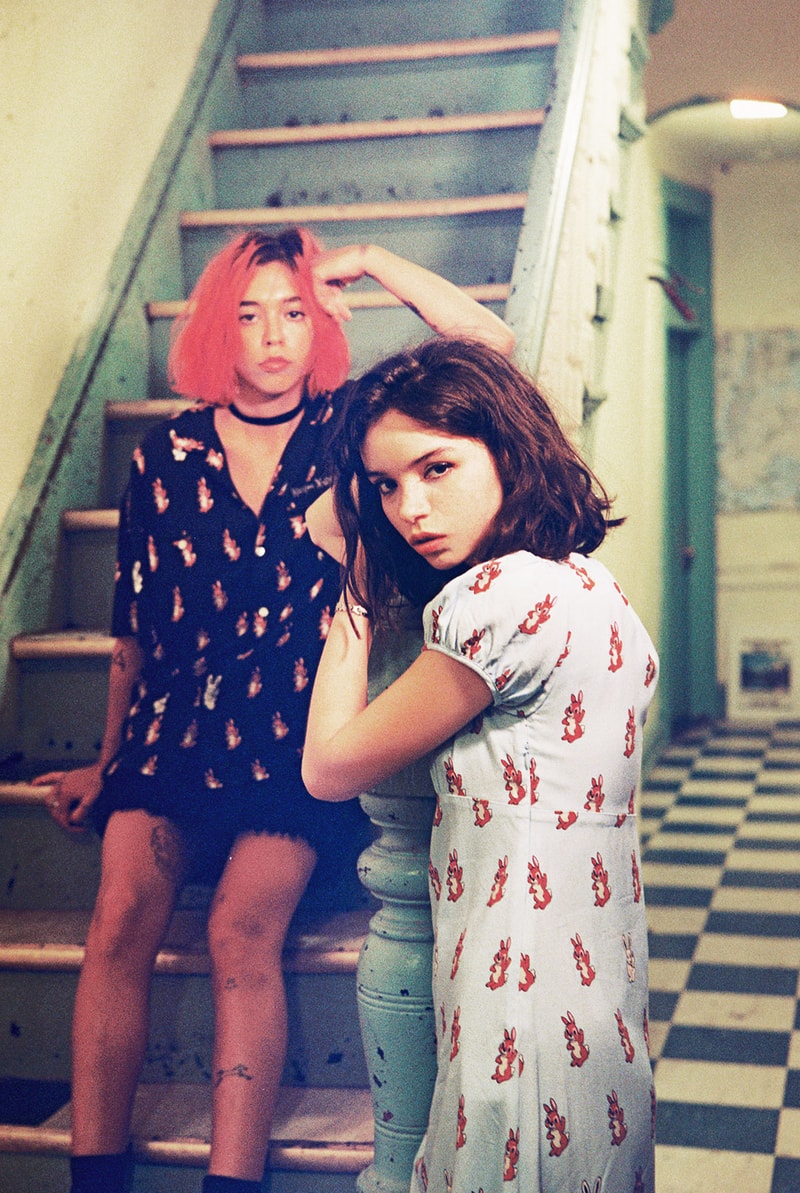 dover street market x-girl london dsml pop-up collaboration t-shirts dresses womens streetwear