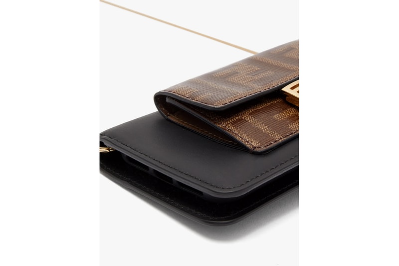 fendi iphone x phone case cross body bag wallet designer accessories leather white black