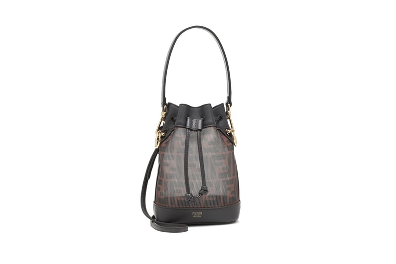 fendi mon tresor mesh bucket bag designer fashion luxury