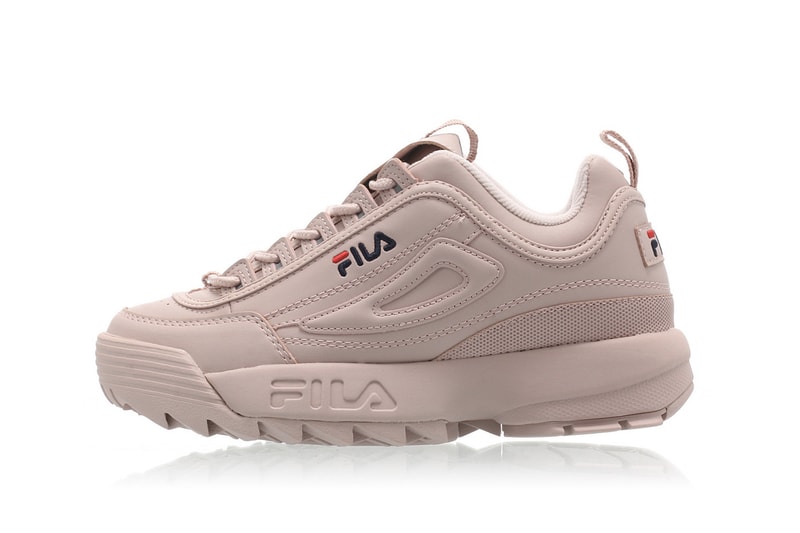 FILA Disruptor 2 Pink "Rose Smoke" Sneaker Shoe Trainer Chunky Trendy Logo Pastel Dusty