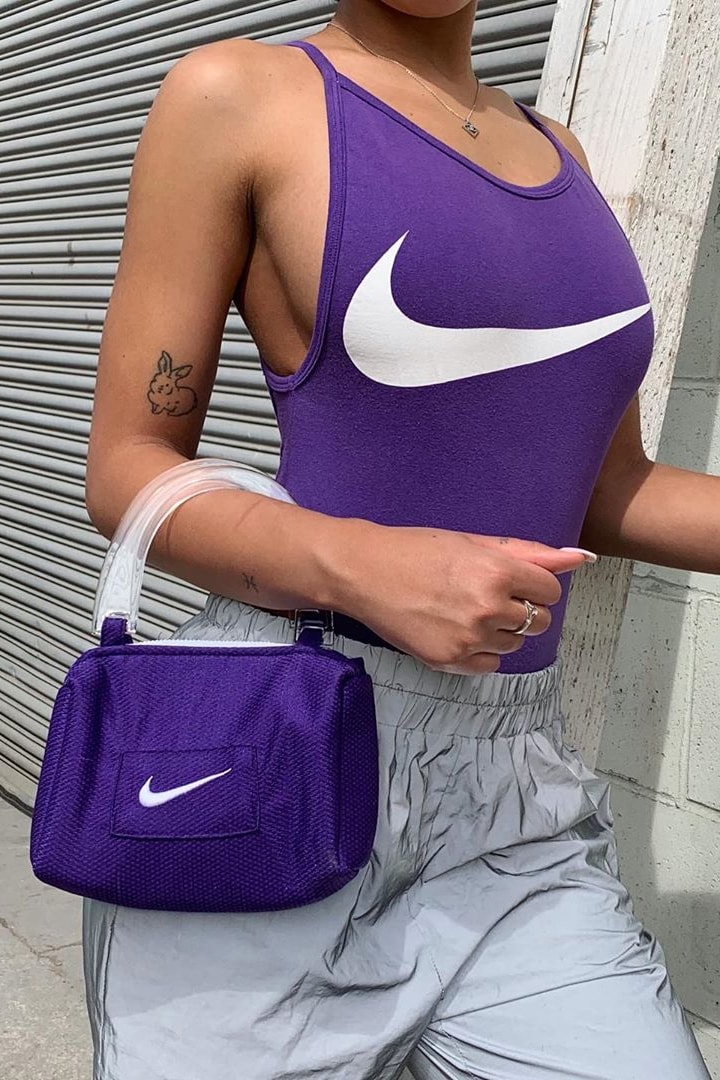 Frankie Collective Retail Store Canada Vancouver Streetwear Vintage Reworked Nike Tank Top Swoosh Mini Bag Purple
