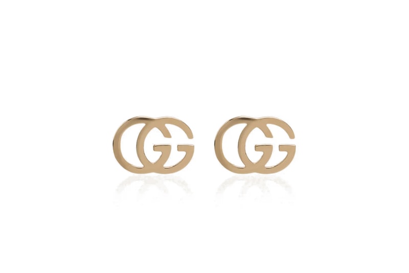 Gucci Gold Logo Earrings 18K Jewelry Piece Luxury Accessories Statement Everyday Jewellery Studs 