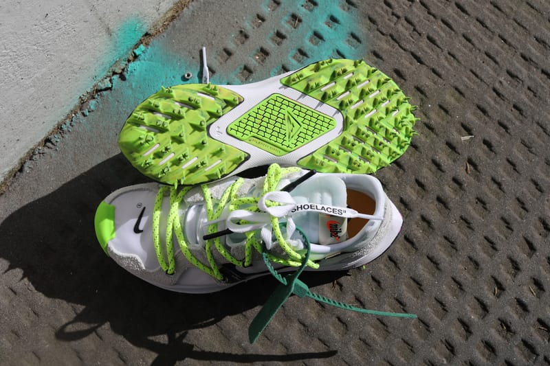 nike x off white neon green