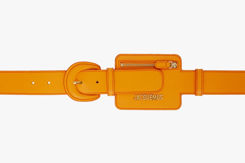 jacquemus le porte ceinture belt tiny mini bag orange black white 