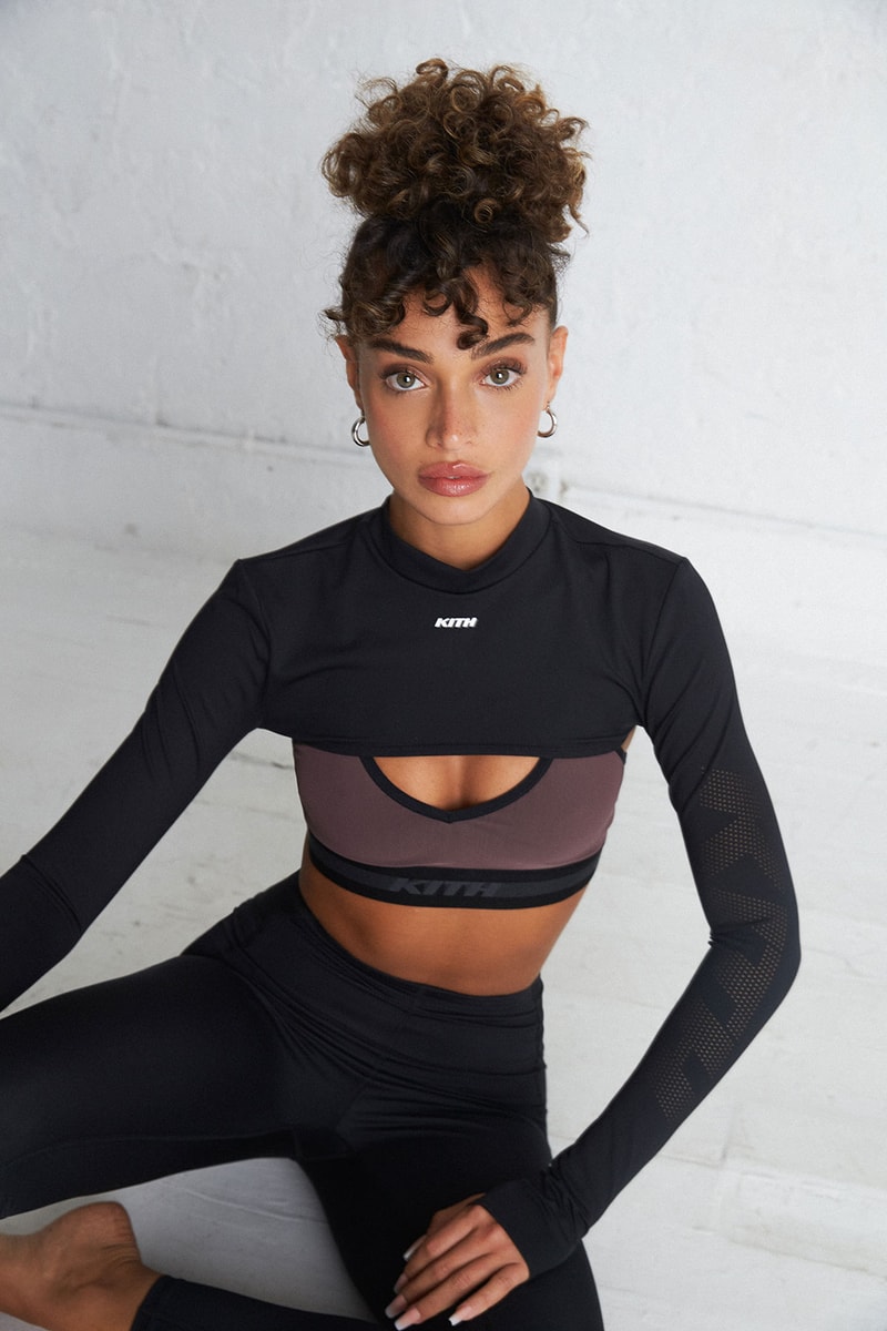 kith women sportswear fall dance yoga leggings track pants jacket biker shorts sports bra 