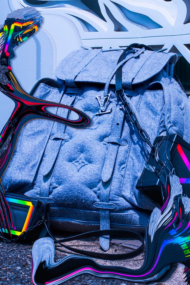 louis vuitton backpack men's 2019 Damier Graphite Christopher PM N41379 Fashioned In Emblematic Damier Graphite Canvas With Printed Stripes To Freshen Up The Check Pattern Louis Vuitton Men's Fall/Winter 2019