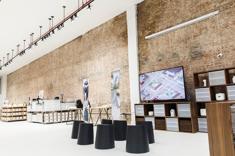 muji design retail pop up store shop soho new york city poster japanese lifestyle ikko tanaka graphic designer homeware