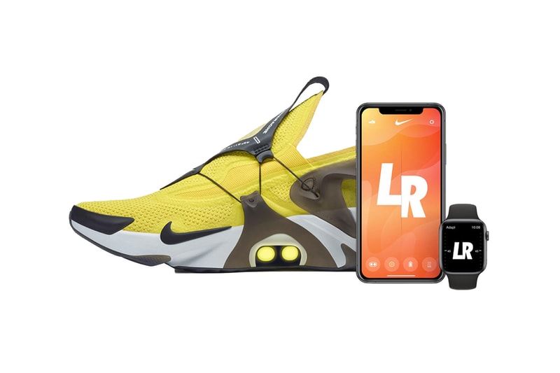 nike adapt huarache phone app sneaker led light glow siri custom tech technology