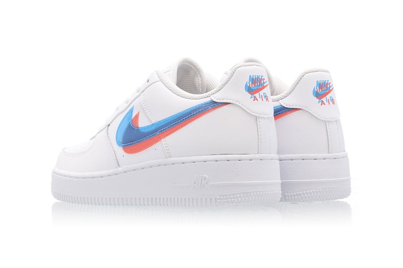 nike air force 1 3d womens sneakers grade school exclusive af1 crimson blue