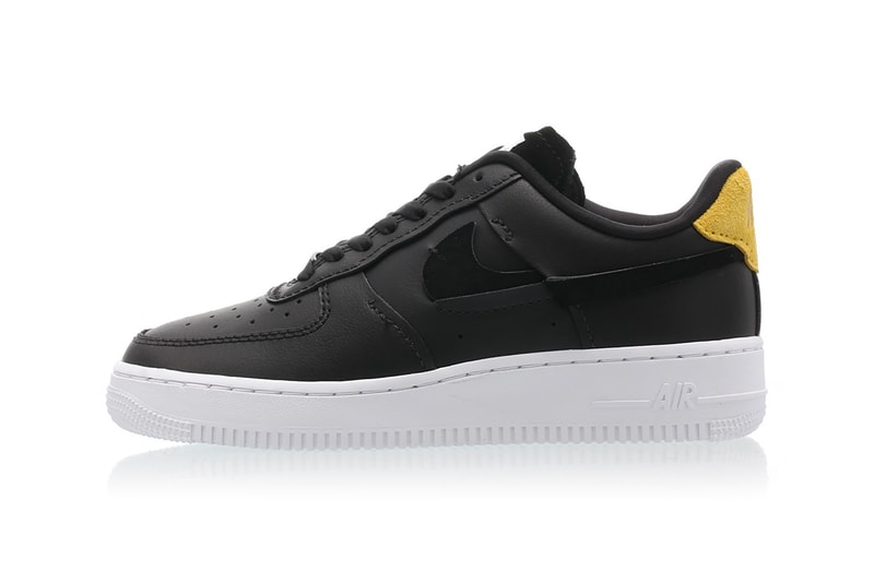 nike air force 1 07 vandalized series womens sneakers black yellow green suede