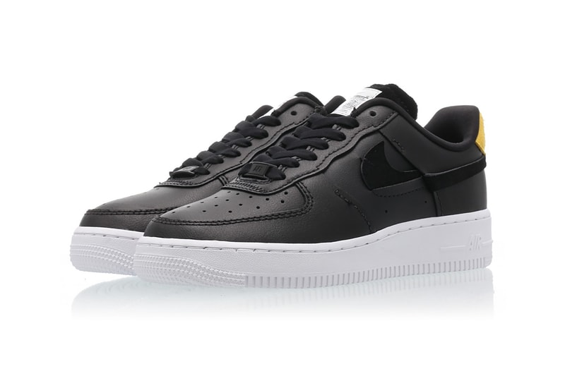 nike air force 1 07 vandalized series womens sneakers black yellow green suede