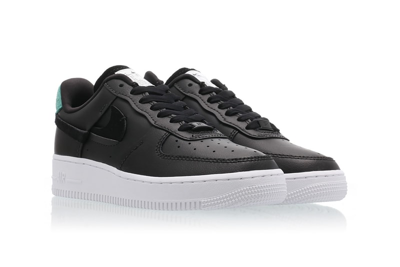 nike air force 1 07 vandalized series womens sneakers black yellow green suede