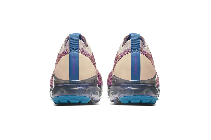 nike air vapormax flyknit 3 womens sneakers desert sand vivid purple